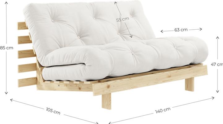 Actual product image Karup Design Roots (2 person sofa, Sofa bed)