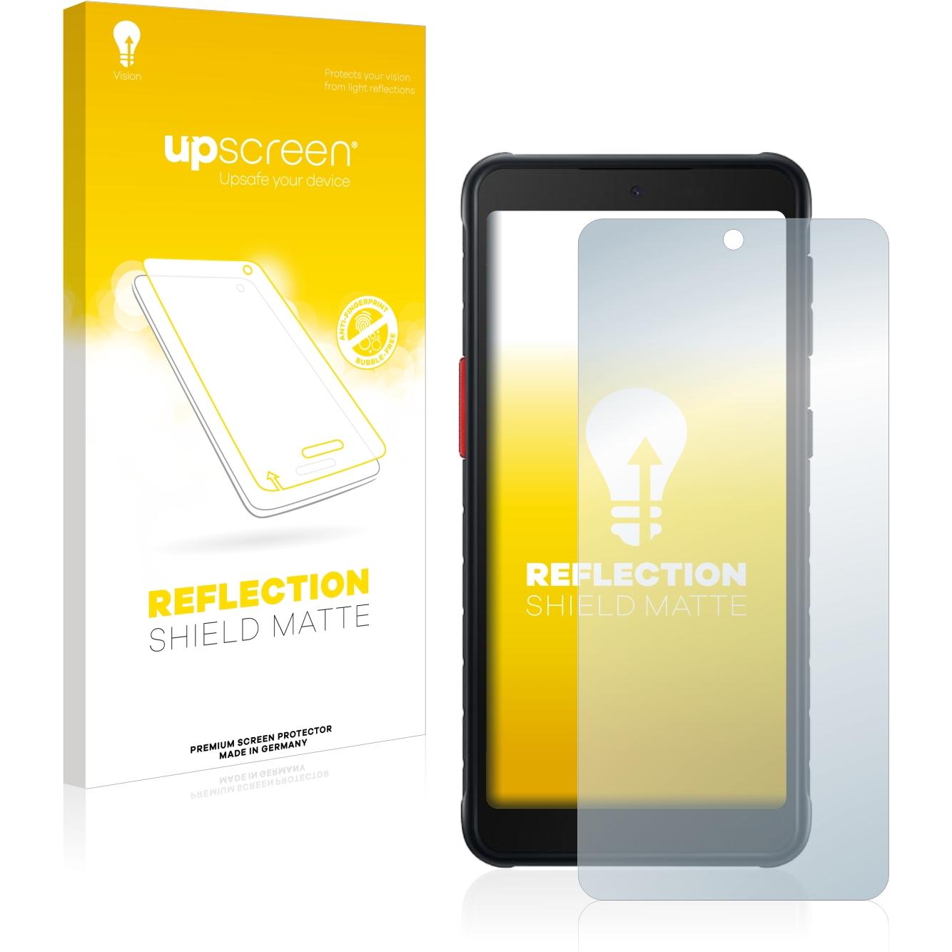 upscreen Reflection Shield Displayschutz Matt (1 Stück, Samsung Galaxy S21), Smartphone Schutzfolie, Grau