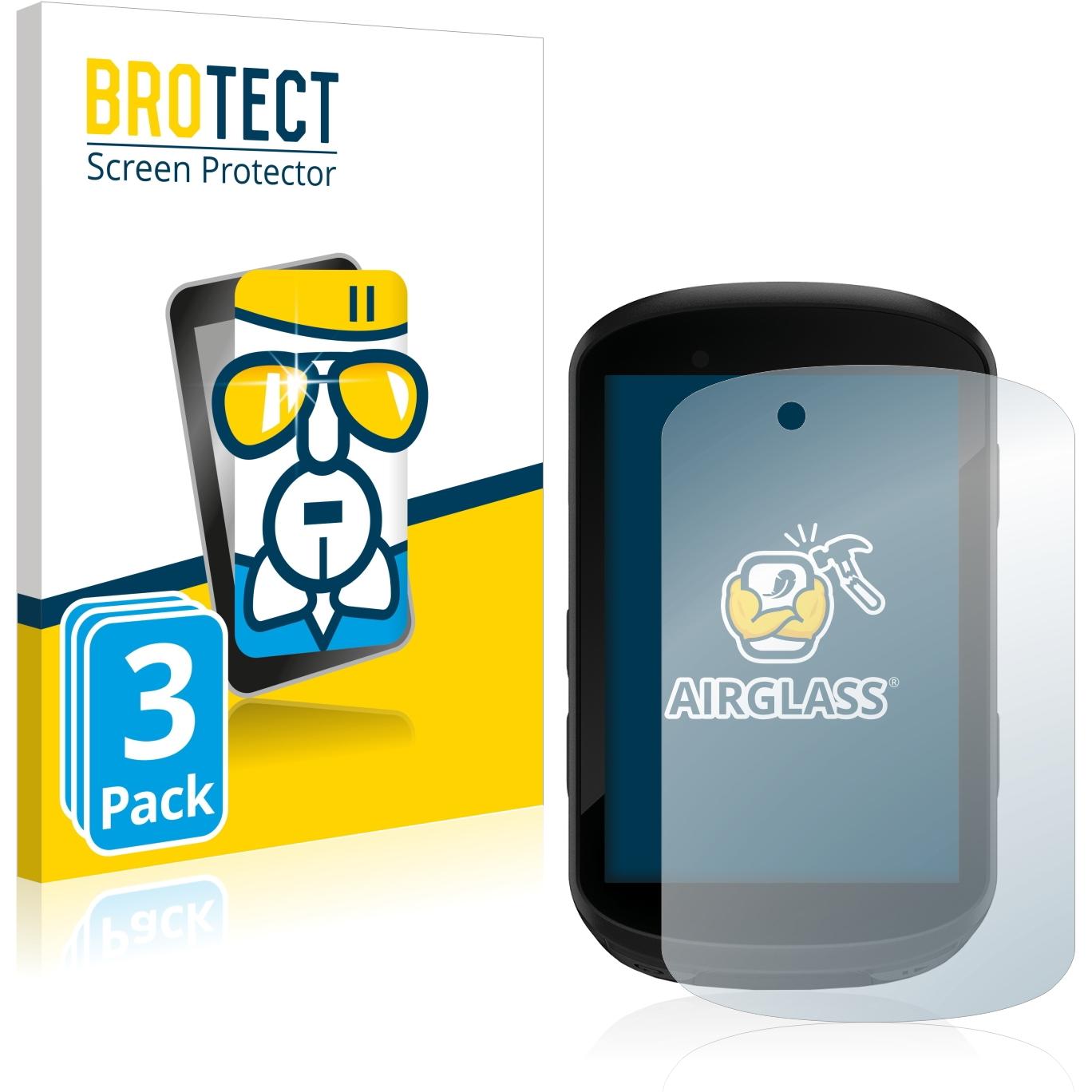 BROTECT AirGlass Panzerglasfolie (3 Stück, Garmin Edge 830), Tablet Schutzfolie