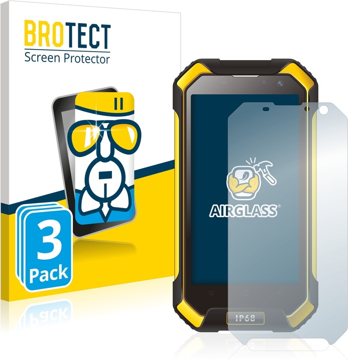 Actual product image BROTECT AirGlass Glass (3 Piece, Blackview BV6000)