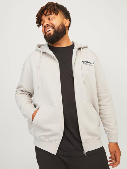 Produktbild Jack & Jones Plus Size Gedruckt Kapuzenpullover mit Reissverschluss Kapuzenpullover mit Reissverschluss (8XL)