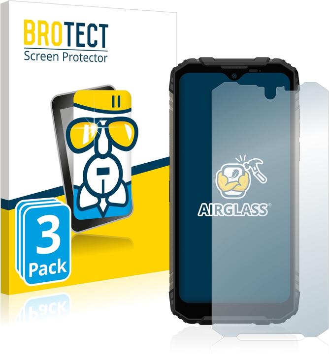 Actual product image BROTECT AirGlass Glass (3 pcs., Doogee S96 Pro)