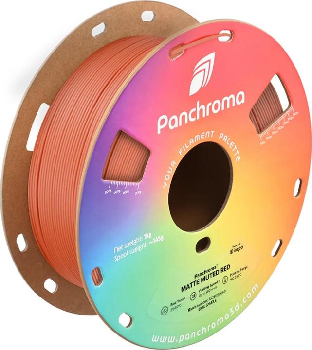 Productafbeelding Polymaker Panchroma™ PLA Matte Muted (PLA, 1.75 mm, 1000 g, Rood)