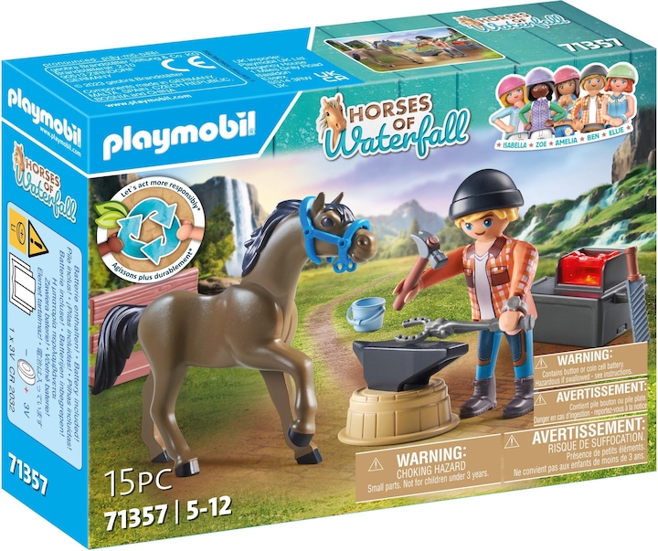 Image du produit Playmobil Hufschmied Ben & Achilles (71357, Playmobil Chevaux de la cascade)