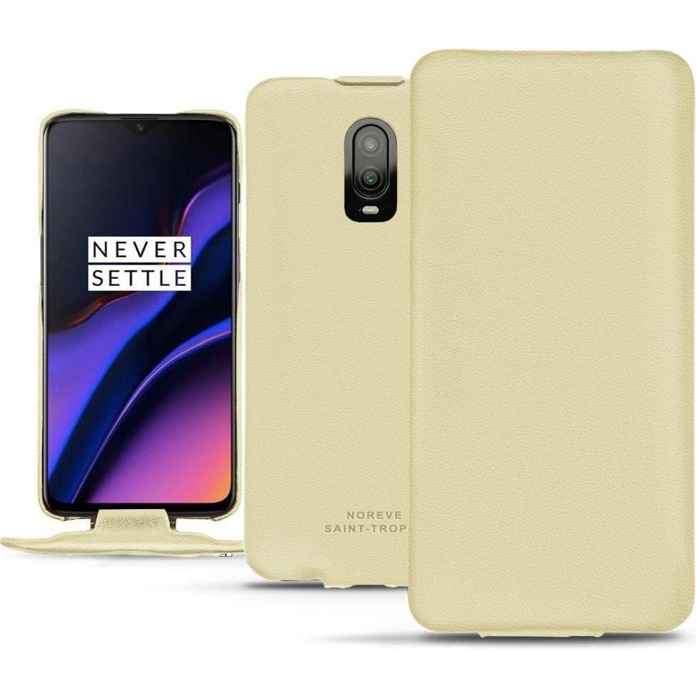 Noreve Lederschutzhülle vertikal (OnePlus X), Smartphone Hülle, Beige