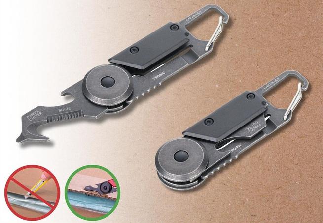 Actual product image Troika EGON mini tool with 5 functions, stonewash (5 Functions)