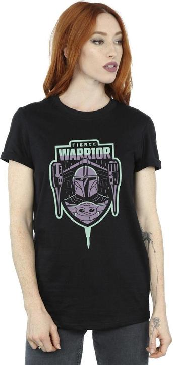 Produktbild Star Wars The Mandalorian Fierce Warrior Patch TShirt (M)