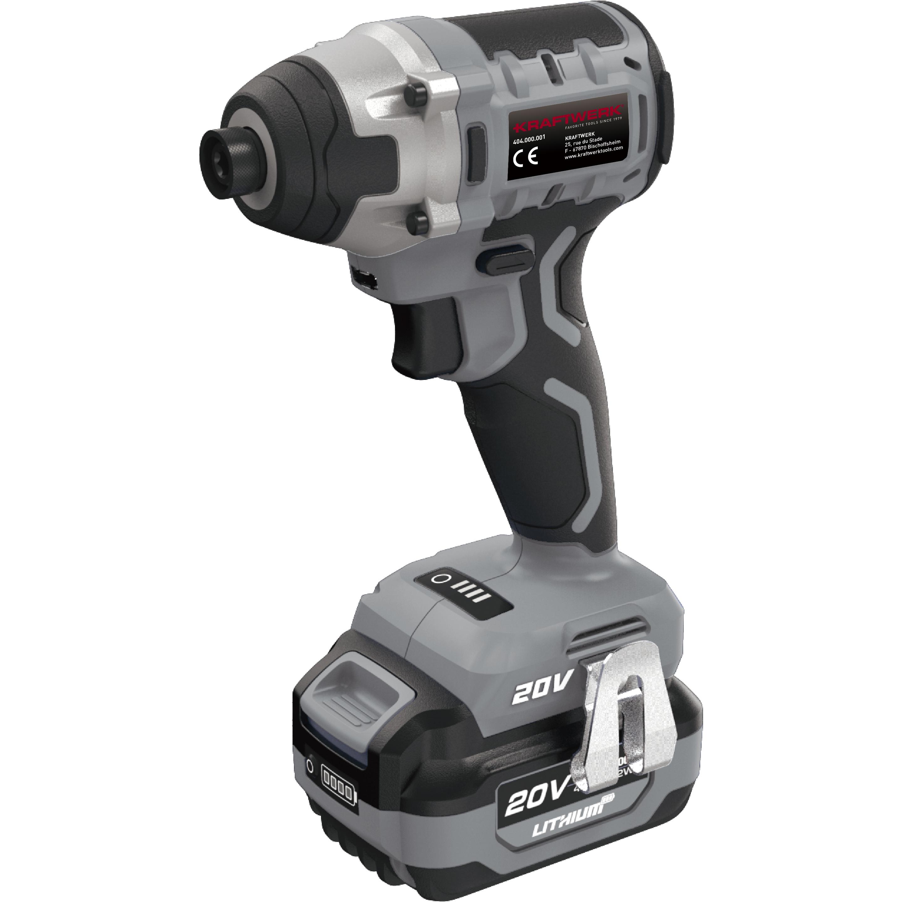 Thumbnail - Kraftwerk, Bohrmaschine + Akkuschrauber, Akku-Schrauber inkl. Akkus (Akkubetrieb)