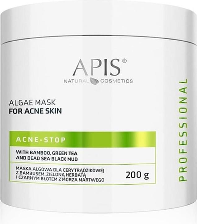 Apis Natural Cosmetics Apis Acne-Stop Algae Mask Algae Mask For Acne Skin With Bamboo And Green Tea 200G