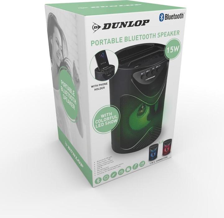Actual product image Dunlop TWS Bluetooth speaker USB (USB power delivery)