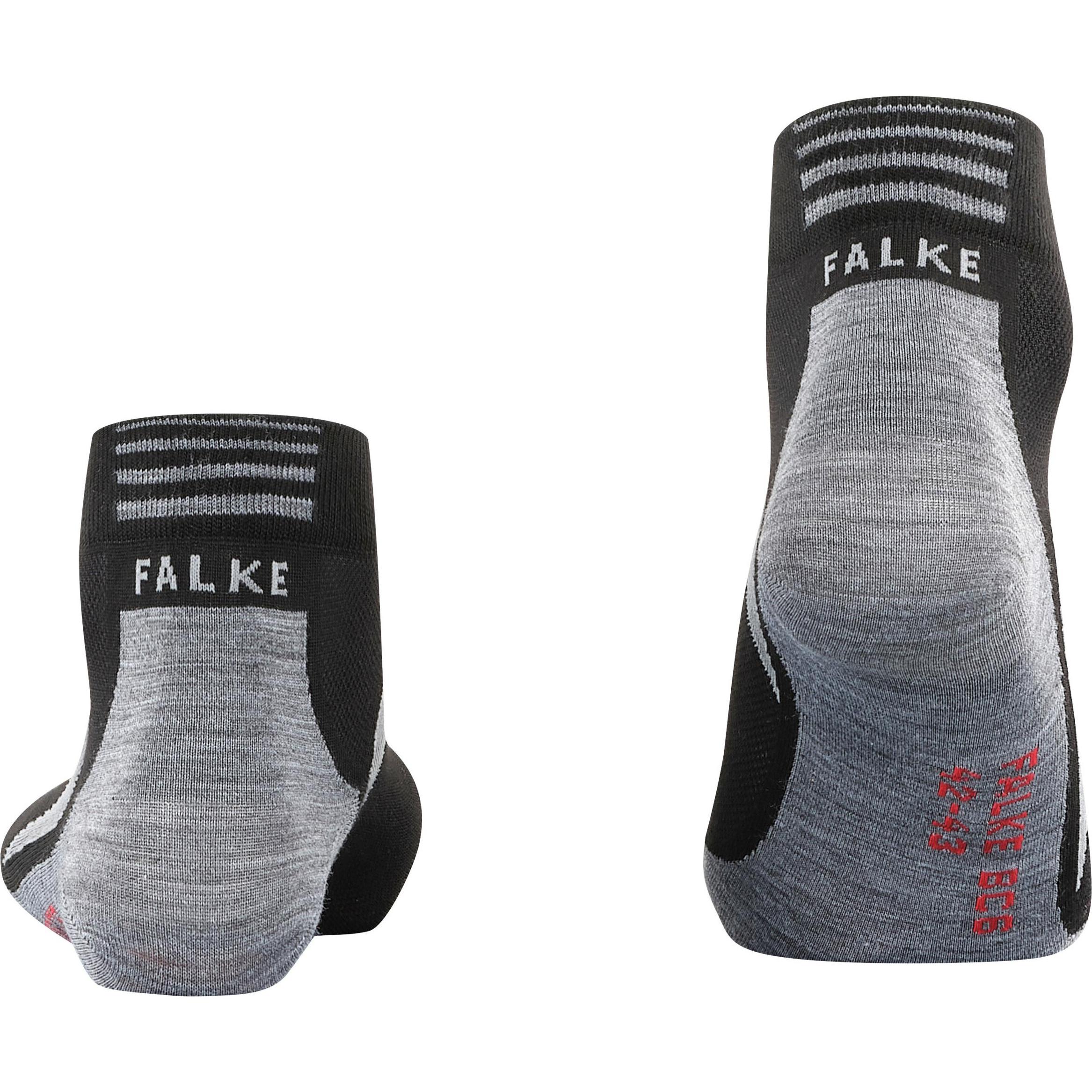 Thumbnail - Falke, Herren, Sportsocken, BC6 Short Racing (44 - 45), Schwarz, Grau