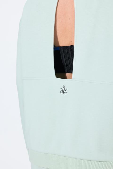 Produktbild Ulla Popken Yoga-Sweater, Boxy, Cut-Out, Stehkragen, Langarm (42, 44)