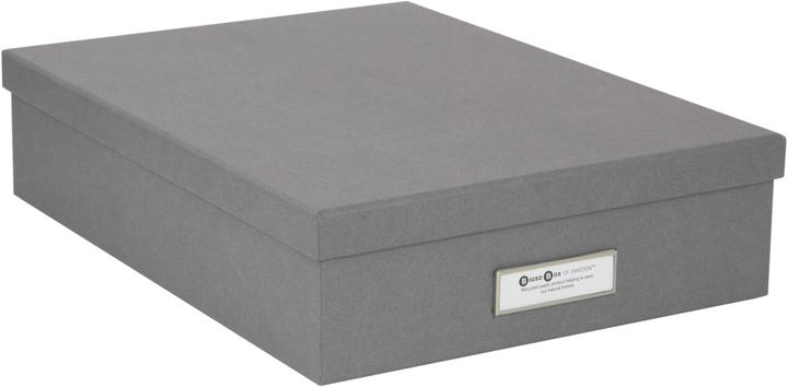 Image du produit Bigso Boîte de rangement OSKAR A4 Gris (26 x 35 x 8,5 cm, 7.76 l)
