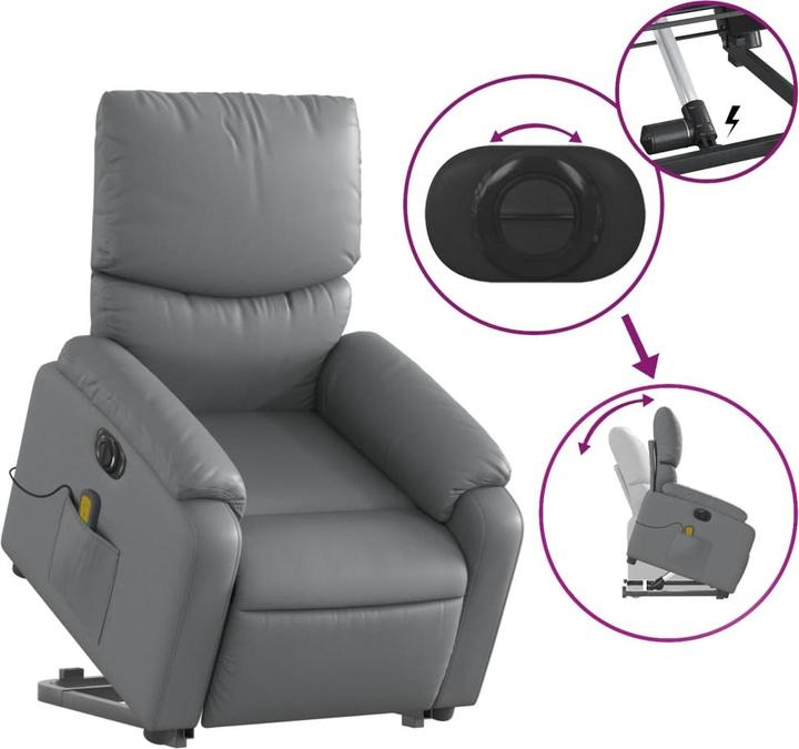 Image du produit vidaXL Massagesessel mit Aufstehhilfe