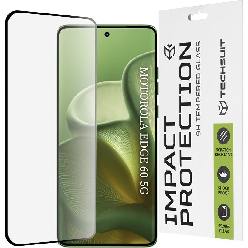 Techsuit - 111D Full Cover / Full Glue Glass - Motorola Edge 60 / Edge 60 Fusion - Black (Motorola Edge 60, Motorola Edge 60 Fusion), Pellicola protet
