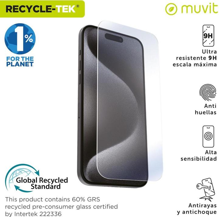 Actual product image Muvit MCTPG0225 (1 pcs., Apple iPhone 16 Pro, Apple iPhone 17, Apple iPhone 17 Pro)