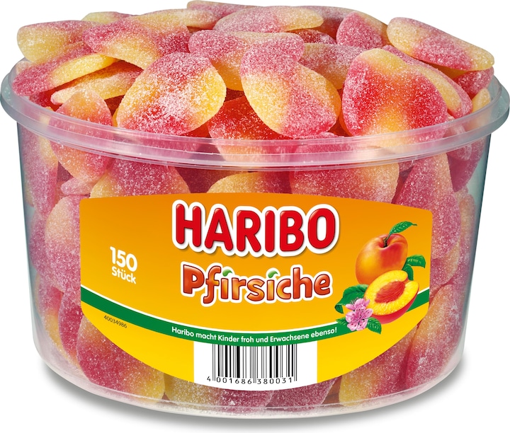 Haribo Peaches (150 pcs., 1350 g)