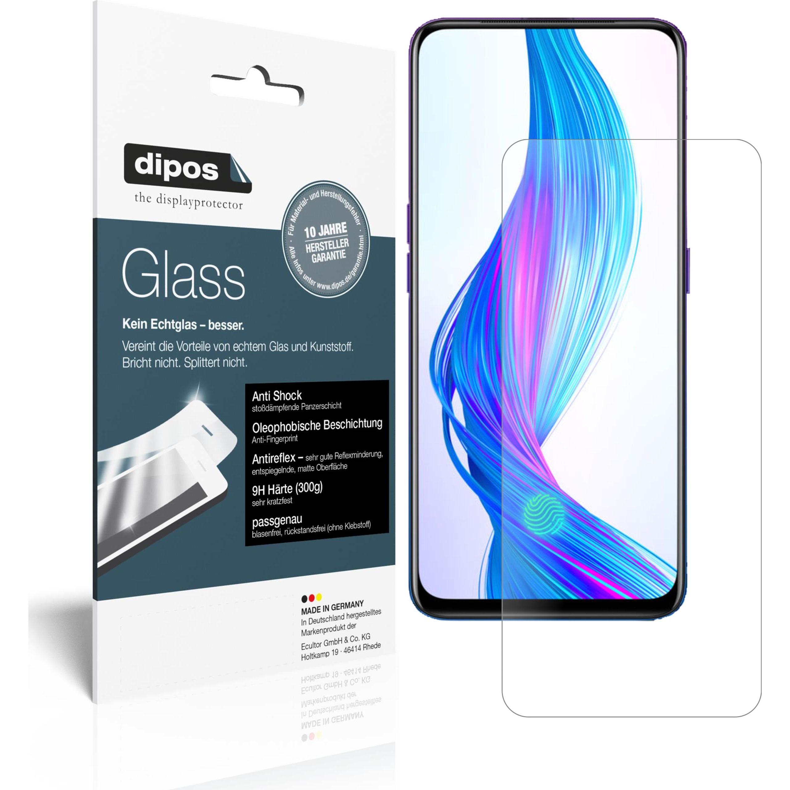 Dipos Displayschutz Anti-Shock (2 Stück, Realme X Master Edition), Smartphone Schutzfolie, Transparent