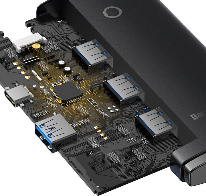Actual product image Baseus Lite Series 4-Port Adapter (USB-C, 5 Ports)