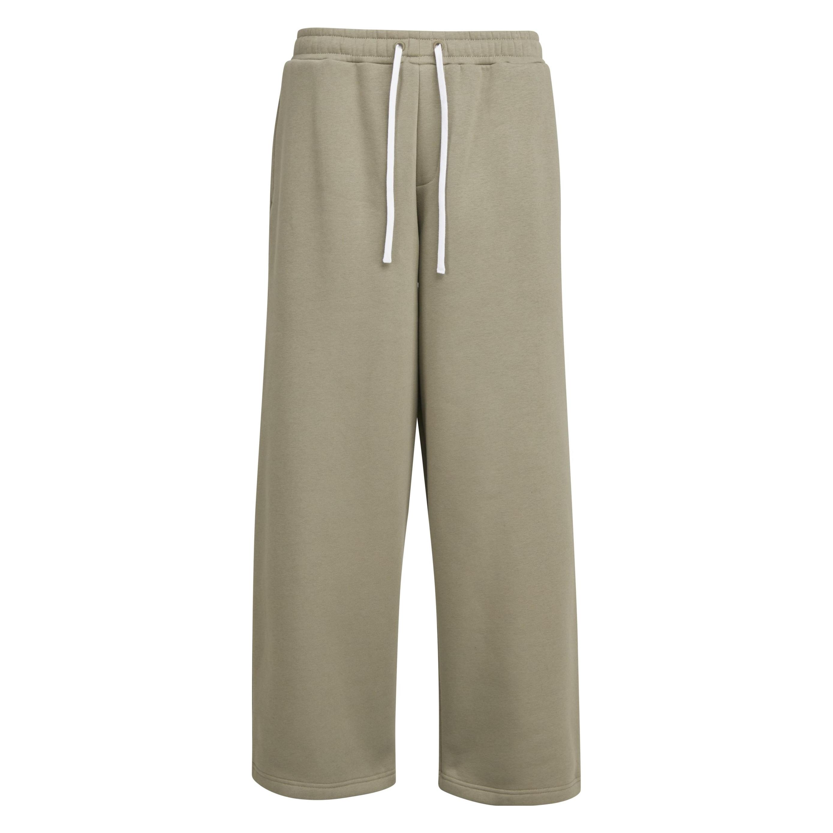 Urban Classics, Herren, Hosen, Fluffy Wide Leg Trackpants Paleolive M, Grün, (M)