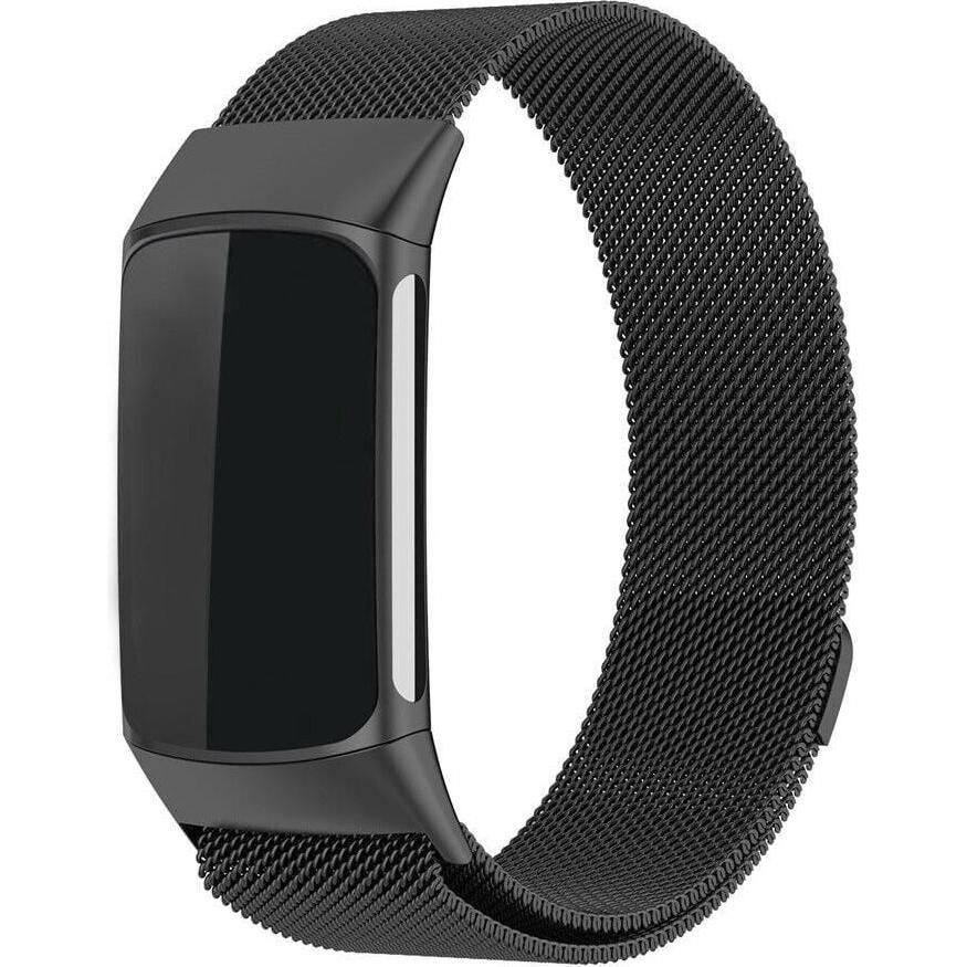 Strap-it Armband (Geflochtener Stahl), Uhrenarmband, Schwarz