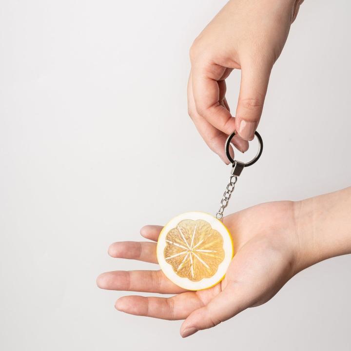 Actual product image Yumazing Keyring pendant lemon slice