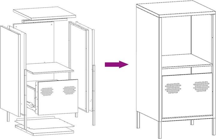 Produktbild vidaXL Sideboard (35 x 39 x 73.50 cm)