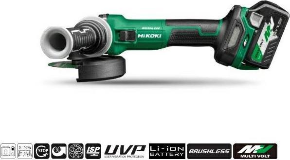 Actual product image Hikoki Cordless angle grinder 125 mm set G3613DVE 2.5 Ah (125 mm)