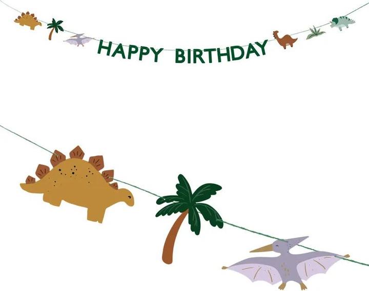 Produktbild Partydeco Happy Birthday Dino (1 Stück)