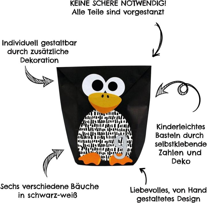 Actual product image Papierdrachen Penguin