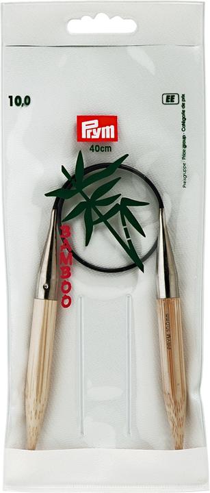 Prym Aiguilles circulaires Bambou 10.00 mm, 40 cm, sachet