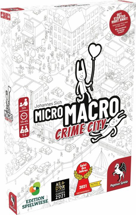 Actual product image Pegasus MicroMacro: Crime City (Edition Spielwiese) (English Edition) (English)