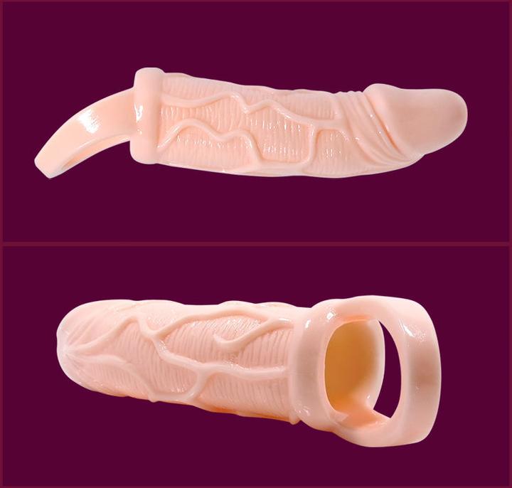 Actual product image Baile Penis sheath with vibration and testicle strap