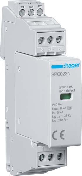 Productafbeelding Hager Overspanningsbeveiliging SPC203N