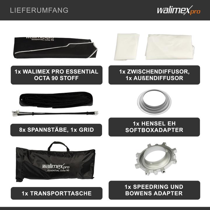 Actual product image Walimex pro Essential Octa 90 Hensel EH (Soft boxes, 90 cm)