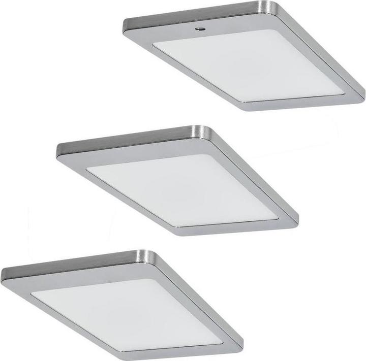 Brinkdöpke 3er-Set LED Leuchte KYRA 3x4,8W, Edelstahl-Optik, 3500K warmweiss (399 lm)