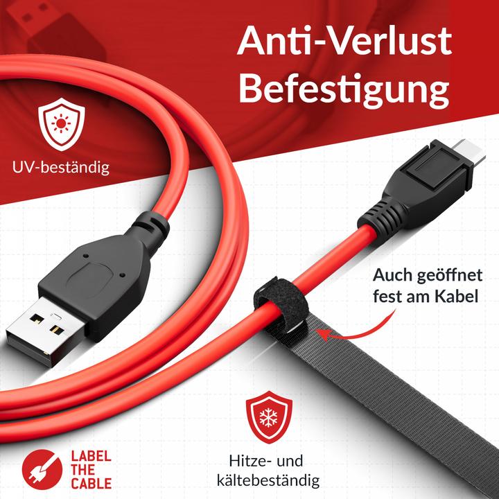 Actual product image Label-the-cable LTC Basic Straps (Velcro cable ties, 170 mm, 10 pcs.)