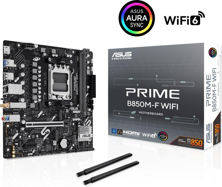 Productafbeelding ASUS PRIME B850M-F WIFI (AM5, AMD B850, mATX)