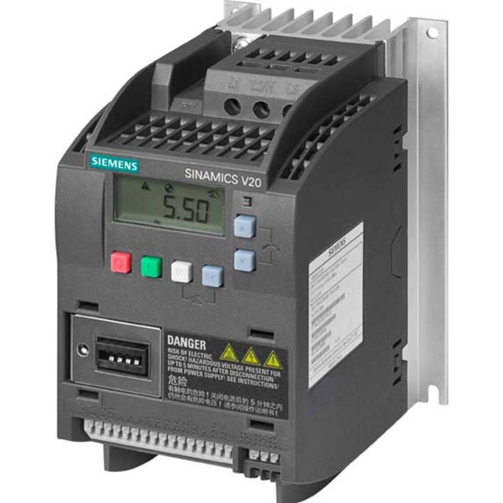 Siemens, Frequenzumrichter, SINAMICS V20, 3AC400V 0.37KW FILTER C3