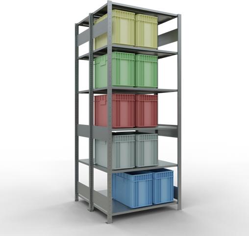 Actual product image Schulte Lagertechnik Double basic shelf MULTIplus150
