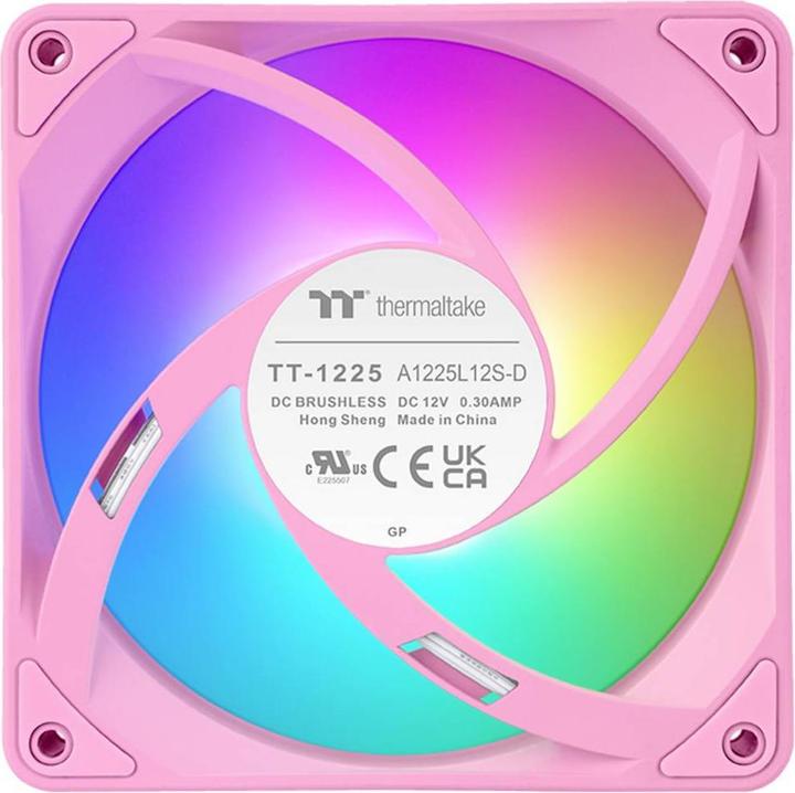 Produktbild Thermaltake TT CT120 EX Reverse ARGB PC Cooling Fan 3 Pack Pink (120 mm, 3 x)