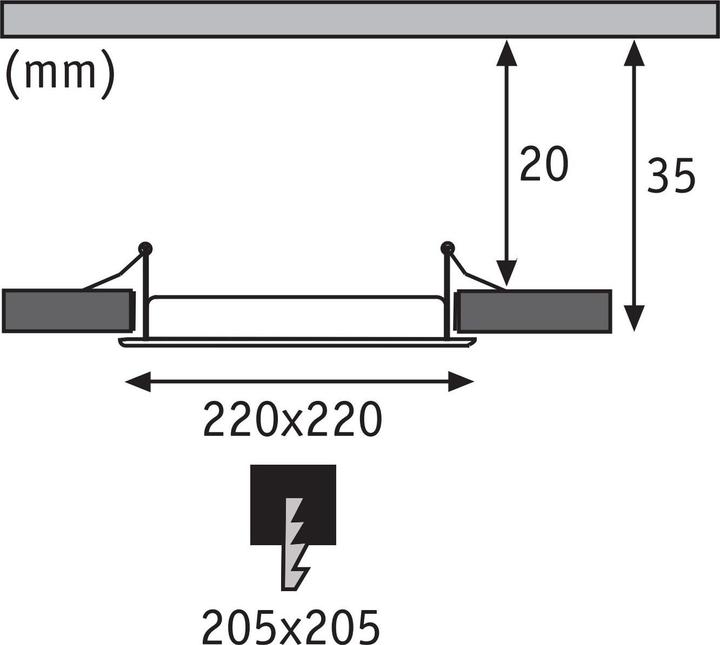 Actual product image Paulmann Built-in panel Quality Line (1450 lm)