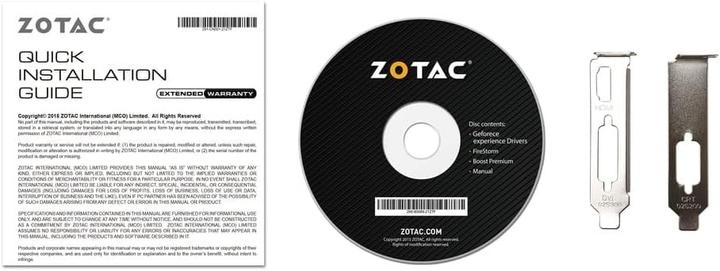 Actual product image Zotac GT 710 DDR3 DVI HDMI (2 GB)