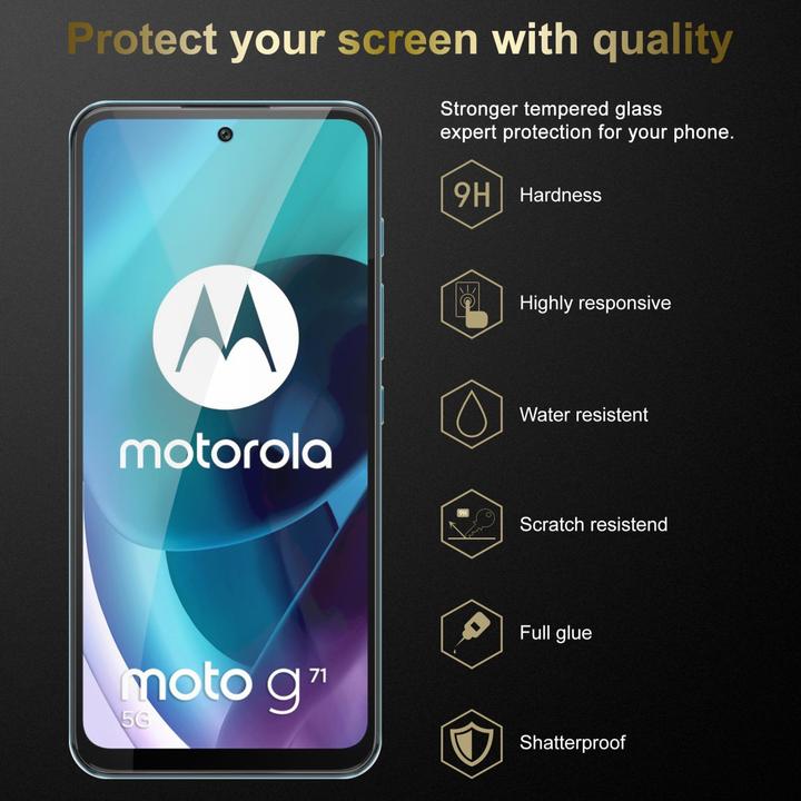 Produktbild Cadorabo Displayschutzglas (3 Stück, Motorola Moto G71 5G)
