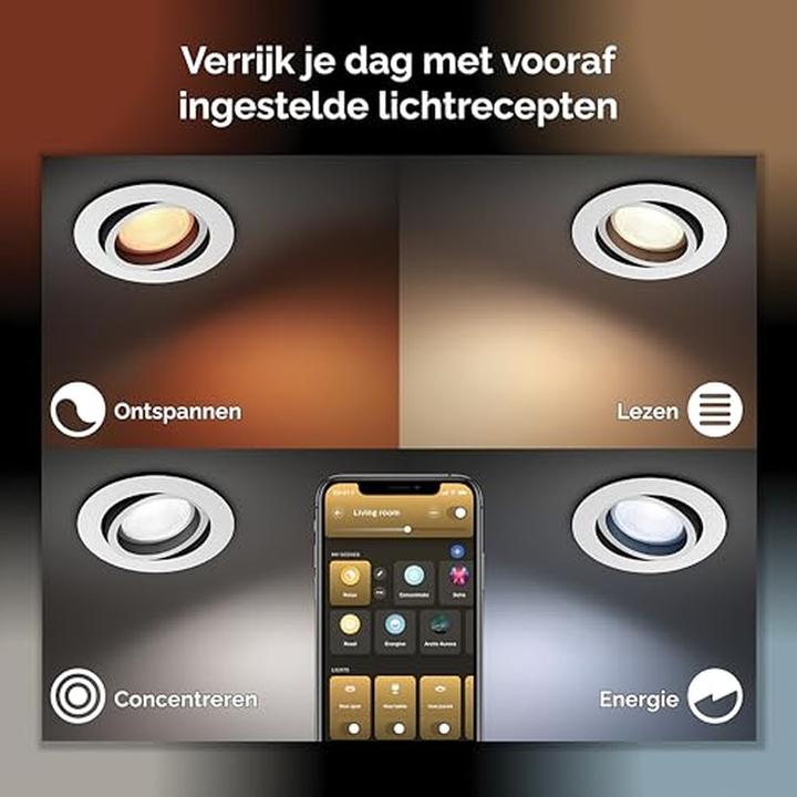 Produktbild Philips Hue White Ambiance Milliskin (1050 lm, GU10)