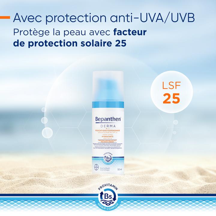 Actual product image Bepanthen Derma Moisturising face cream with SPF 25 (50 ml, 24h cream, SPF 25)