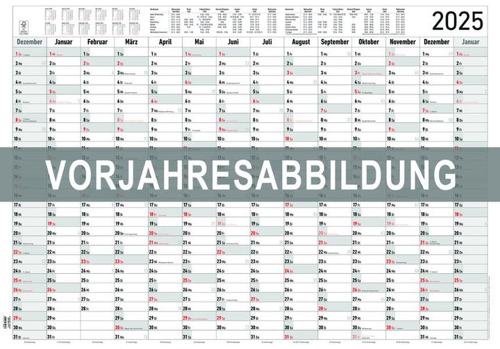 Produktbild Alpha Edition Jahresplaner XL 14 Monate 2026 - Plakat-Kalender 100x70 cm - Jahresübersicht - Ferienübersicht - (100 x 70 cm)