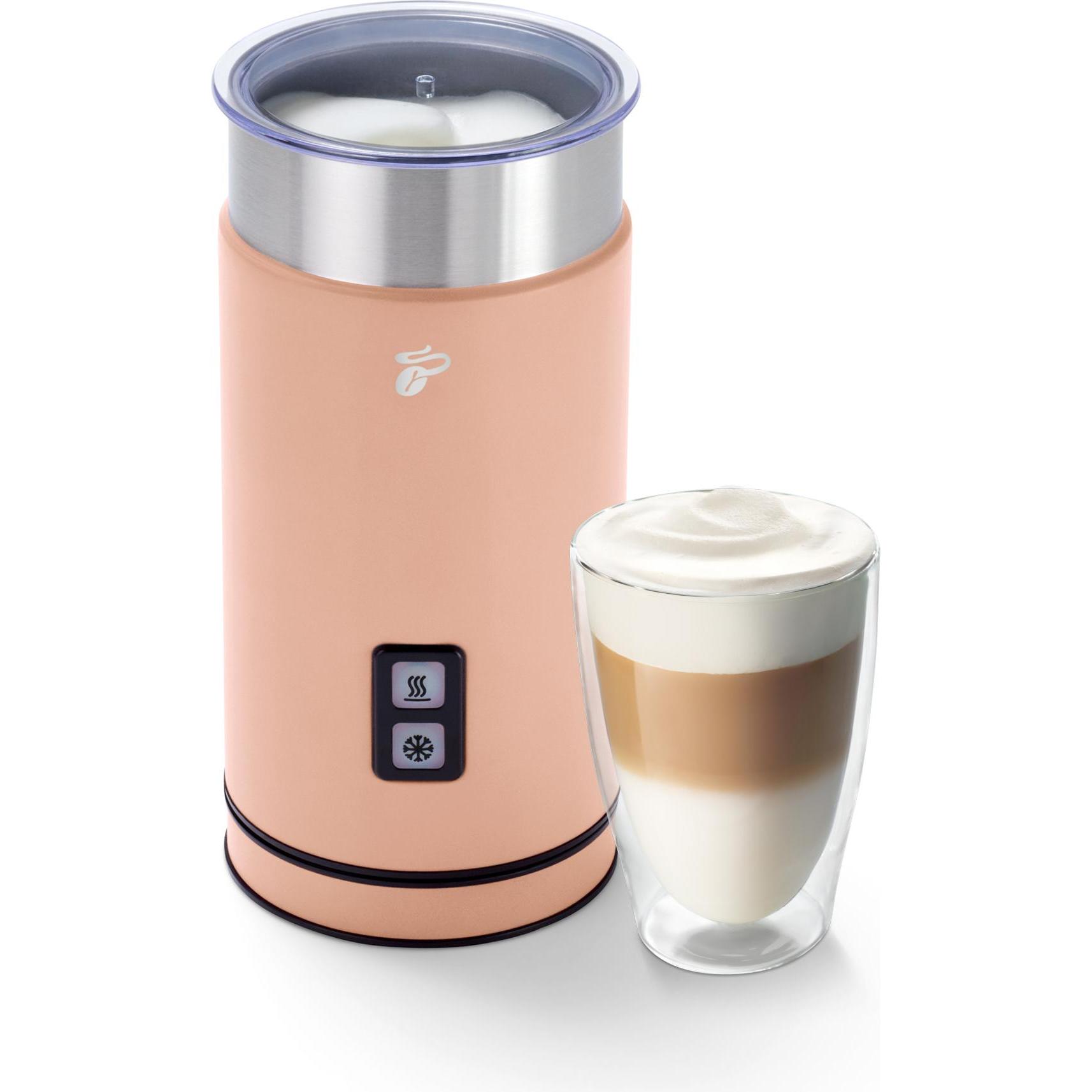 Tchibo elektrischer Milchaufschäumer, warmer und kalter Milchschaum, Apricot, Milchaufschäumer