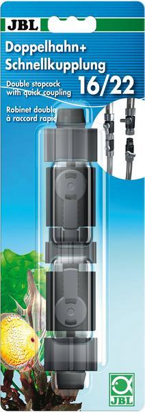 Produktbild JBL Aquaristik und Terraristik Doppelhahn + Schnellkupplung 16/22 (Innenfilter, Meerwasser)