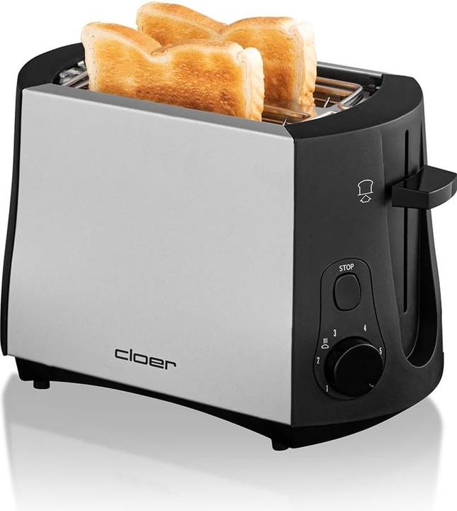 Immagine prodotto Cloer Toaster mit Brötchenaufsatz und Krümelschublade